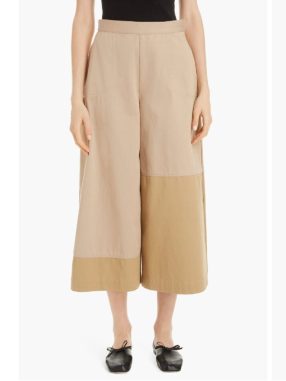 Loewe Side Pleat Cotton Culottes